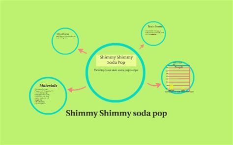 Shimmy Shimmy Soda Pop Develop Your Own Soda Soda Pop Science Experiment - Soda Pop Science Experiment