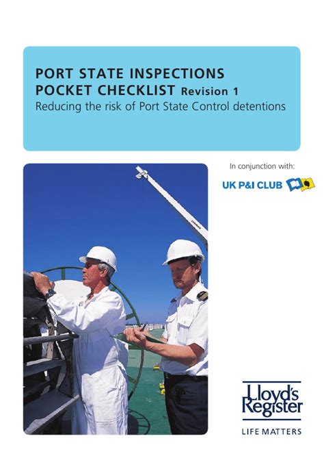 Full Download Ship Initial Inspection Checklist Port State Control Amsa 