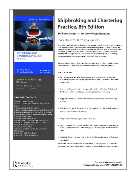 Full Download Shipbroking And Chartering Practice Pdf 