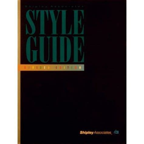 Read Shipley Associates Style Guide 
