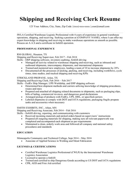 Shipping And Receiving Lead Resume Sample Livecareer Resume Shipping And Receiving - Resume Shipping And Receiving