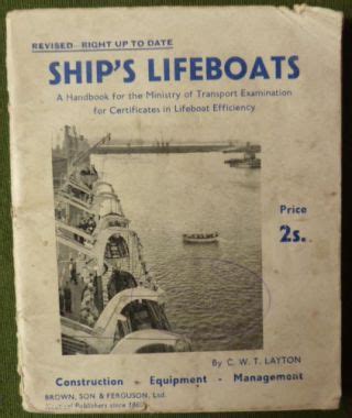 Download Ships Lifeboats A Handbook For The Board Of Trade Examination For Certificates In Lifeboat Efficiency 