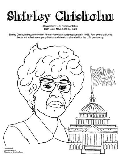 Shirley Chisholm Coloring Page Doodles Ave Mae Jemison Coloring Page - Mae Jemison Coloring Page