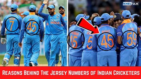 shirt number of indian cricket players biography