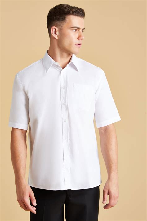 shirt short sleeve white
