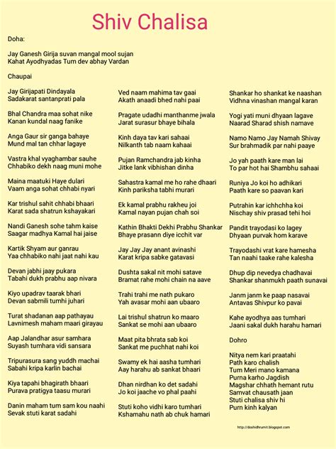 Shiv Chalisa Lyrics
