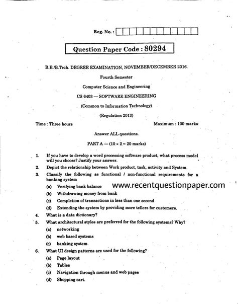 Full Download Shivaji University Software Engineering Kolhapur Question Papers 