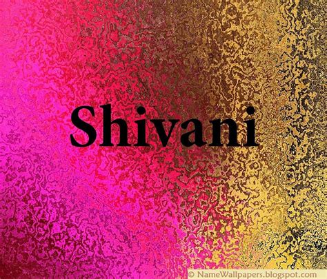 Shiwani Name Logo