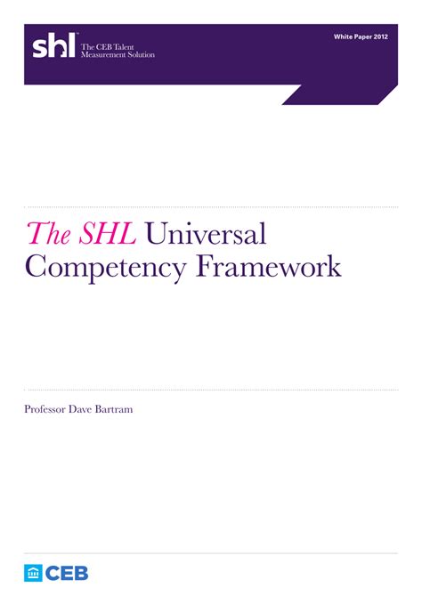 Read Online Shl Universal Competency Framework Interview Guide 