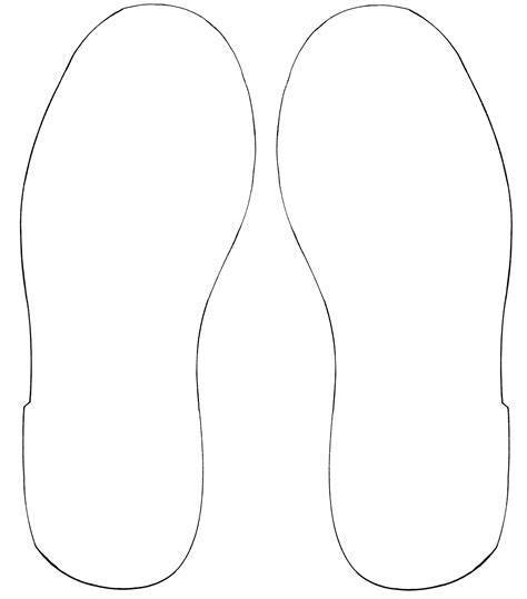 shoe print cut out template