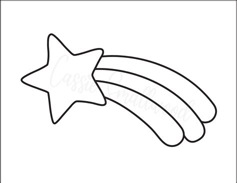 Shooting Star Template Printable