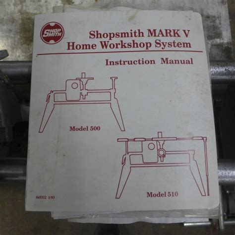 Shopsmith Mark 510 Manual
