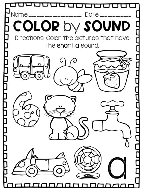 Short 8220 A 8221 Sounds Color Puzzle Worksheets Short A Sound Worksheet - Short A Sound Worksheet