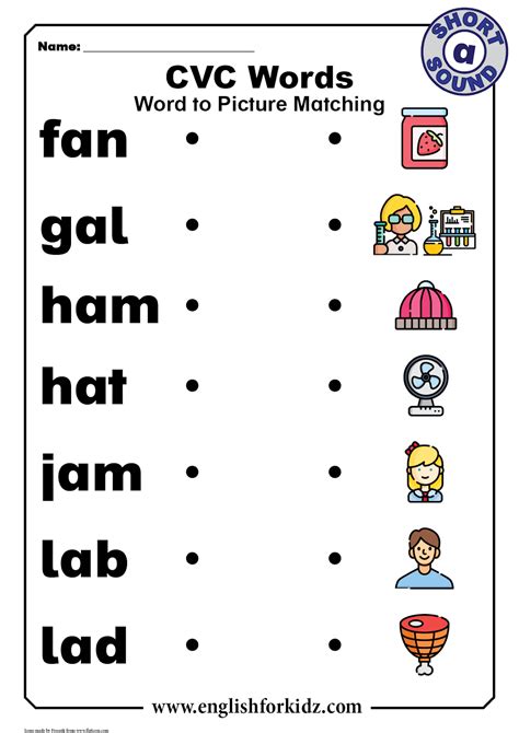 Short A Worksheets Short A Sound Words With Pictures - Short A Sound Words With Pictures