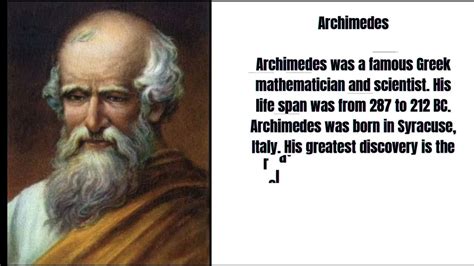 short archimedes biography