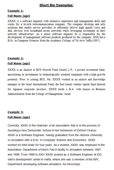 short biographical example phd statement