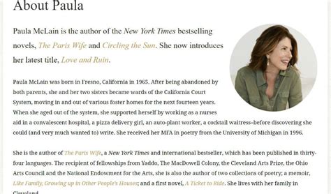 short biography for work