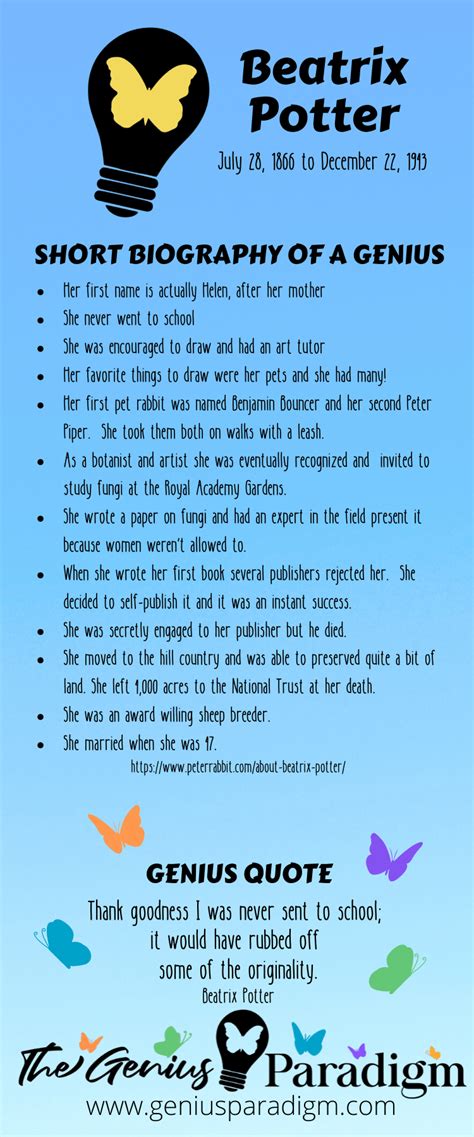 short biography of beatrix potter