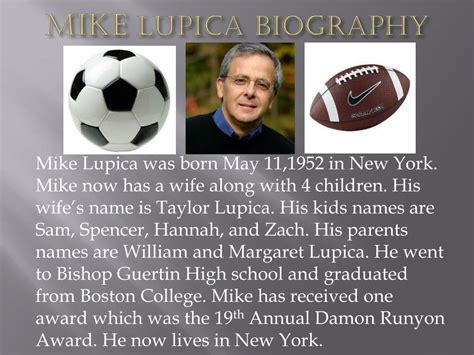 short biography of mike lupica