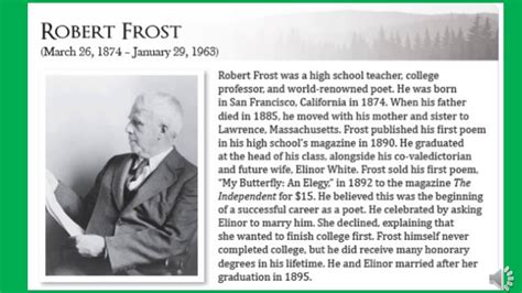 short biography on robert frost