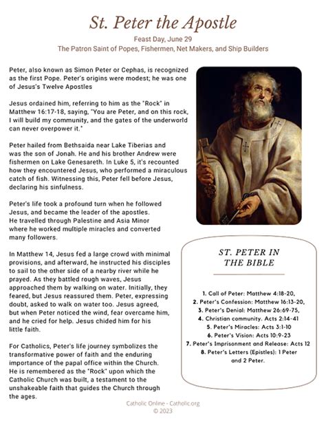 short biography on st. peter