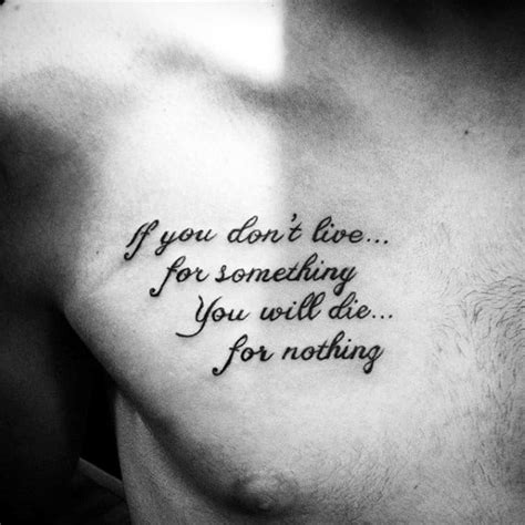 Short Chest Tattoo Quotes