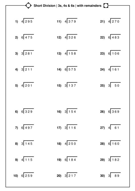 Short Division With Remainders   Division And Remainders Math Is Fun - Short Division With Remainders
