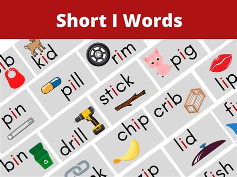 Short I Sounds Word Lists Decodable Stories Amp I Vowel Words With Pictures - I Vowel Words With Pictures