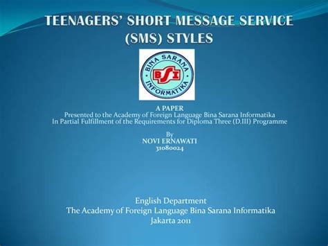 Short Message Services