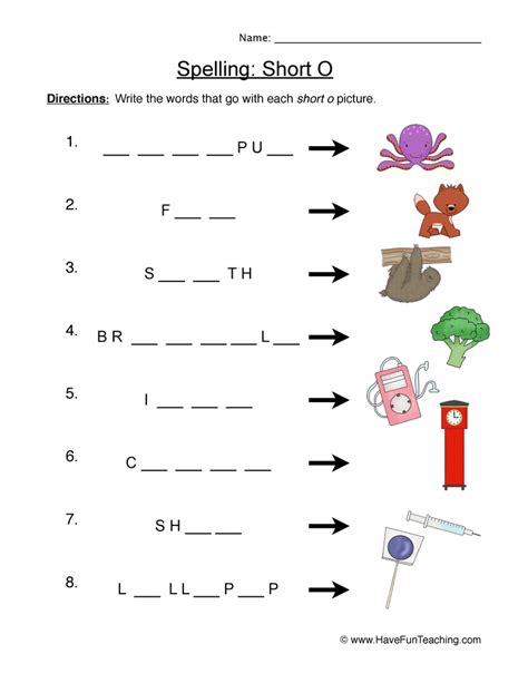 Short O Worksheet For Grade 1 Live Worksheets Short O Worksheet - Short O Worksheet