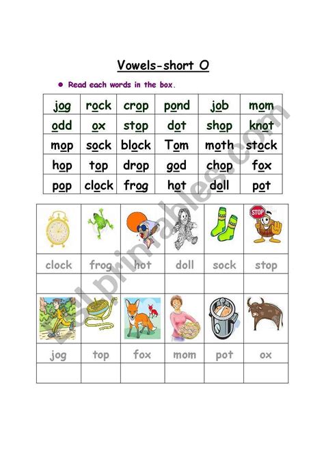 Short O Worksheets Tutoring Hour Short O Worksheets For Kindergarten - Short O Worksheets For Kindergarten