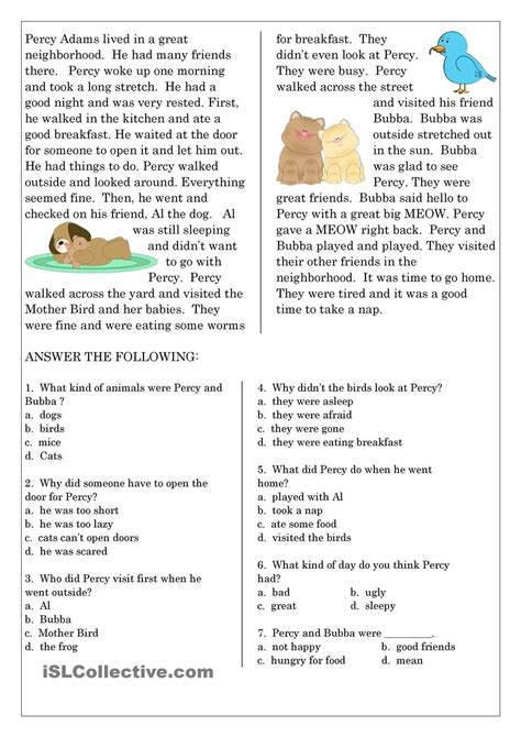 Short Reading Comprehension Year 6 8211 Thekidsworksheet Reading Comprehension Year 3 - Reading Comprehension Year 3