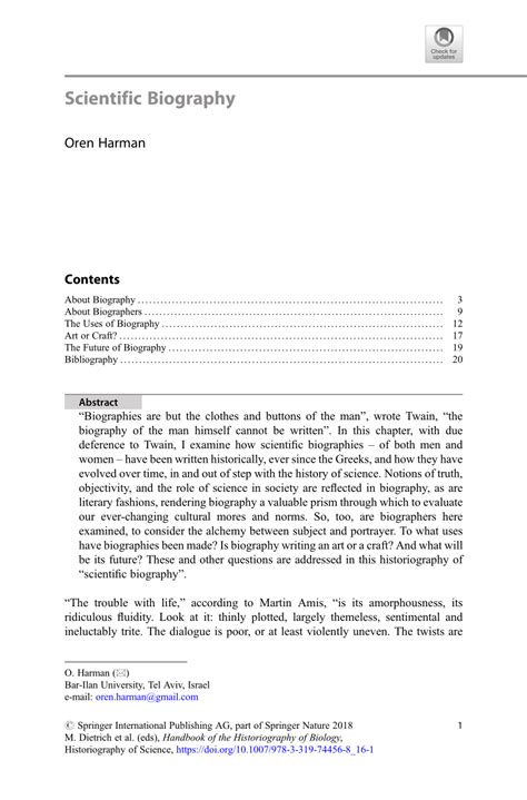 short scientific biography