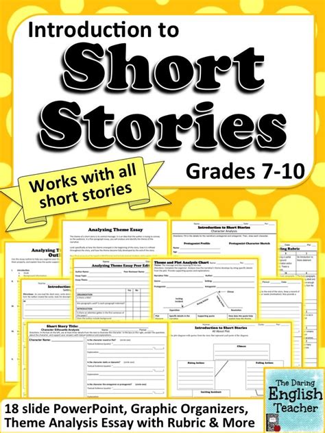 Short Story Unit Intro To Literature For All Short Stories Grade 5 - Short Stories Grade 5