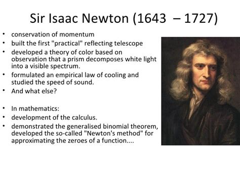 short summary of isaac newton
