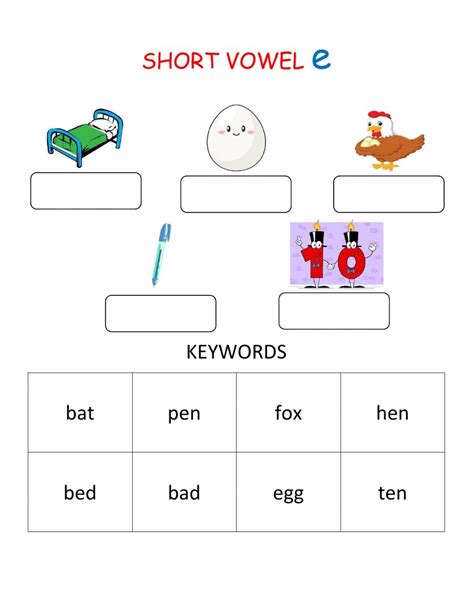 Short Vowel E Worksheets By Simply B Teaching Short Vowel Practice Worksheet - Short Vowel Practice Worksheet