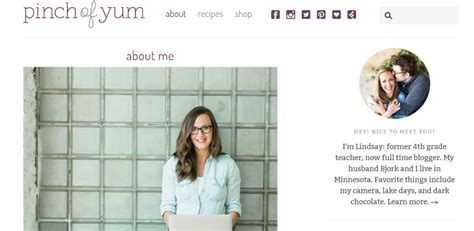 short website bio examples