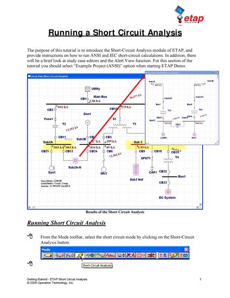 Full Download Short Circuit Analysis Using Etap 