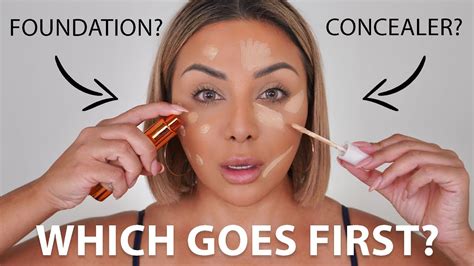 should concealer be applied before foundation