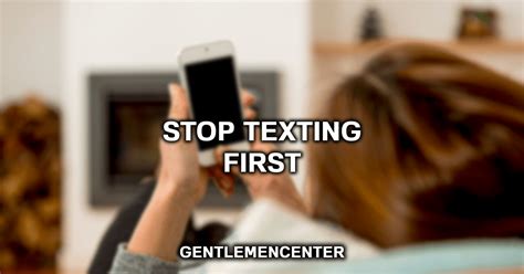 should woman text first