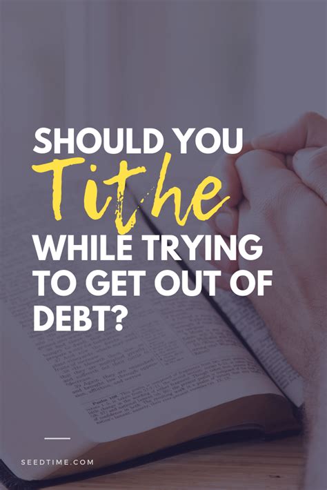 should you tithe while in debt