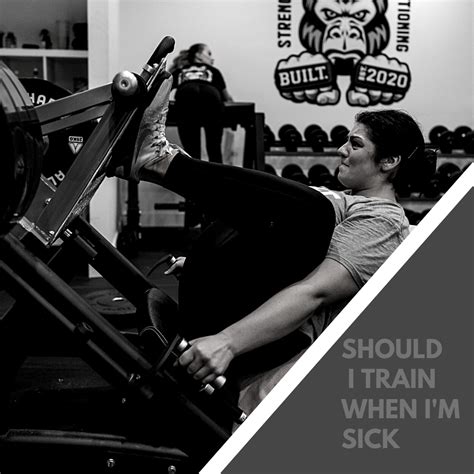 should you train when sick