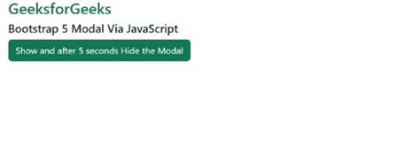 show bootstrap modal javascript