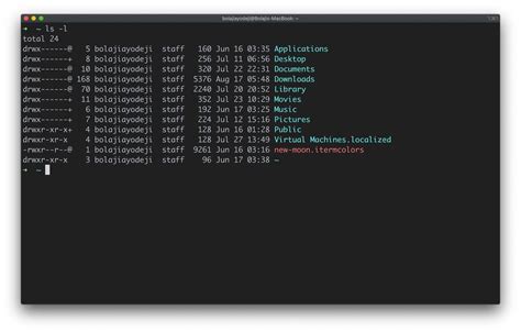 show files in directory terminal linux