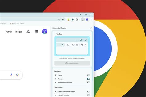 show google toolbar buttons