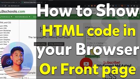 show html code on page