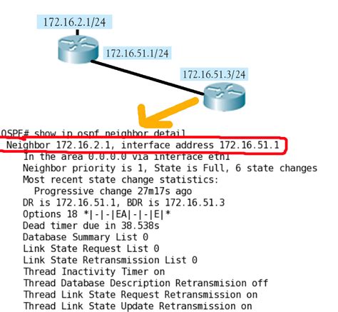 show ip ospf neighbor output