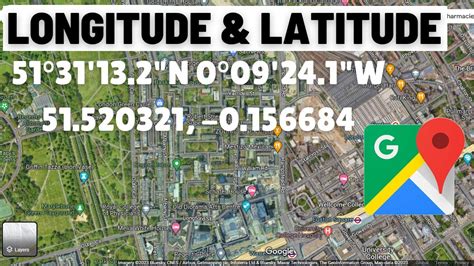 show longitude google maps