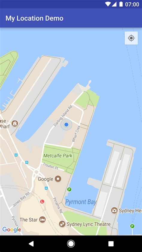 show map my location