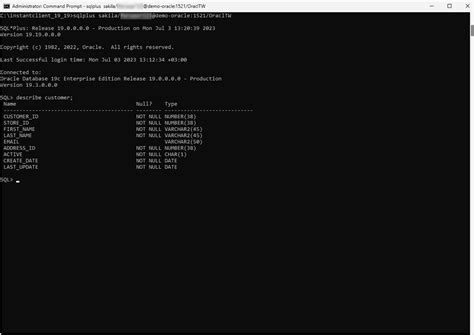 show table command in oracle
